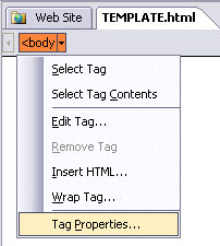 Tab Properties