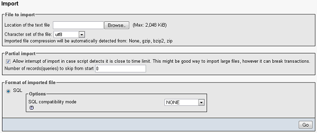 Import and Restore Data