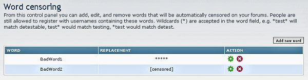 Word Censors
