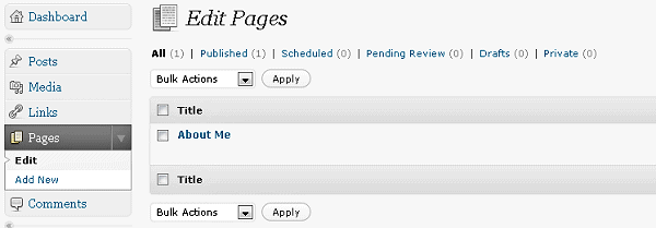 Edit Pages